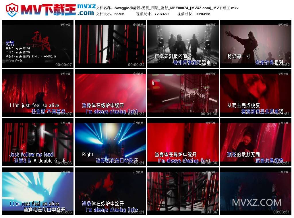 Swaggie杨舒涵-无畏_国语_流行_MEE00074
